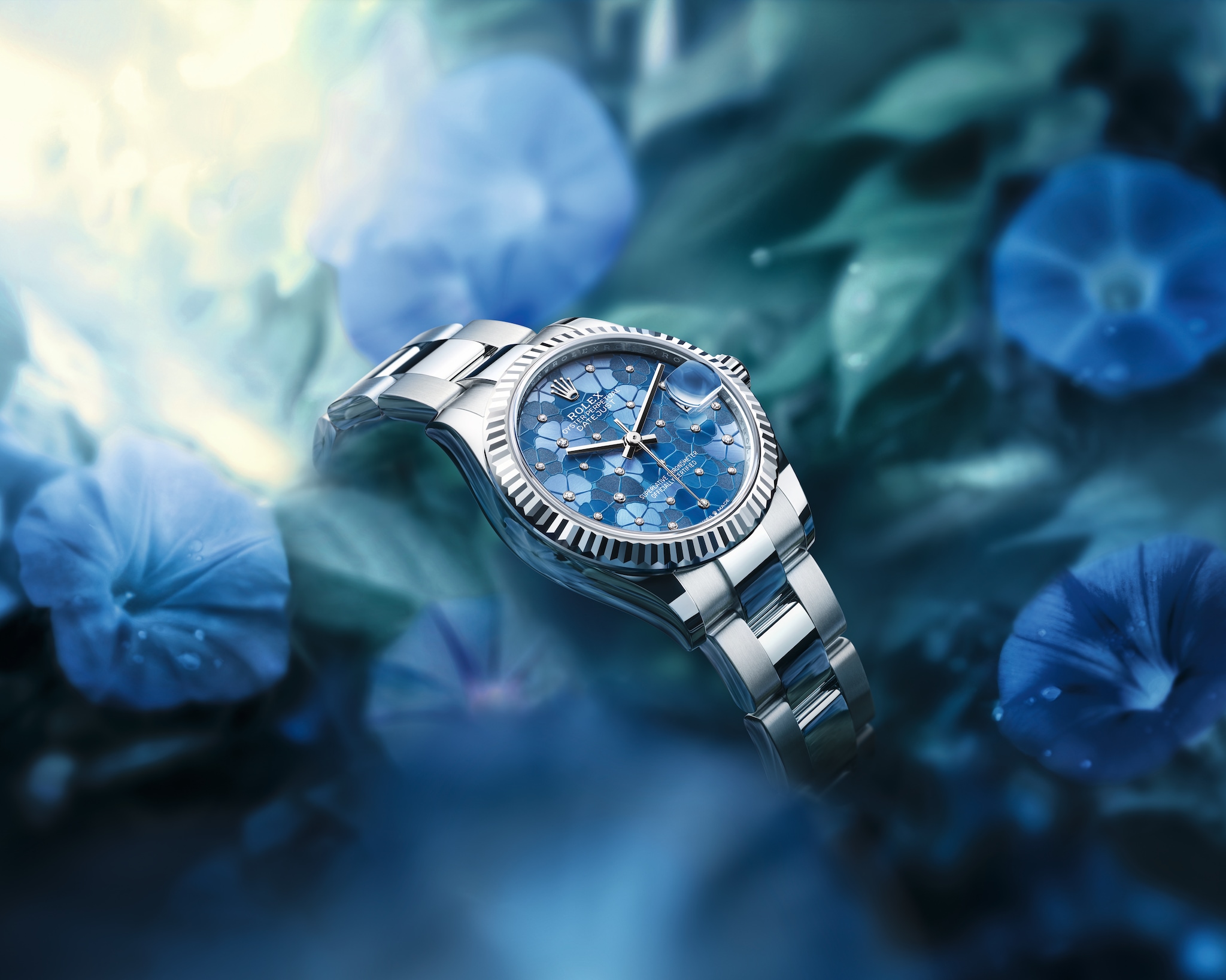 Rolex datejust flower top
