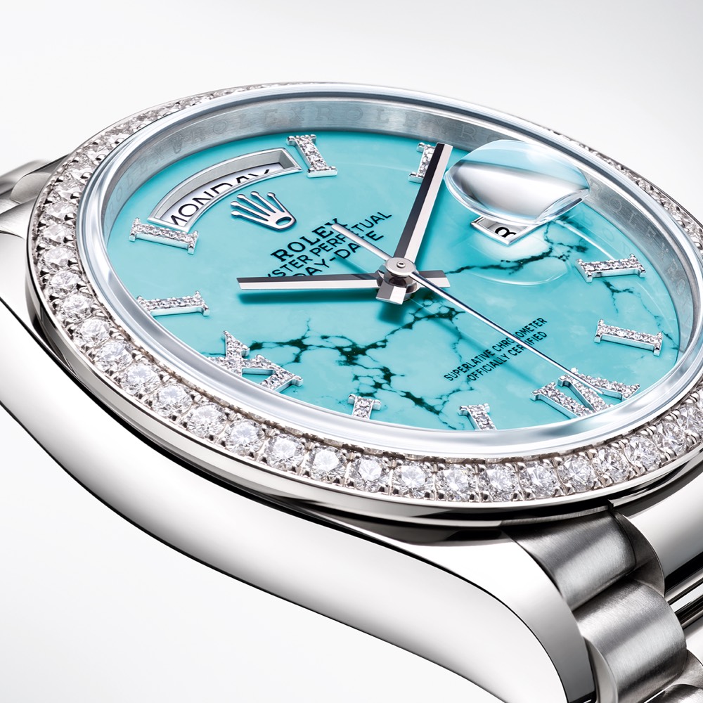 Rolex teal 2025 face