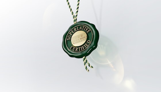 Rolex’s green seal, a symbol of Superlative Chronometer status
