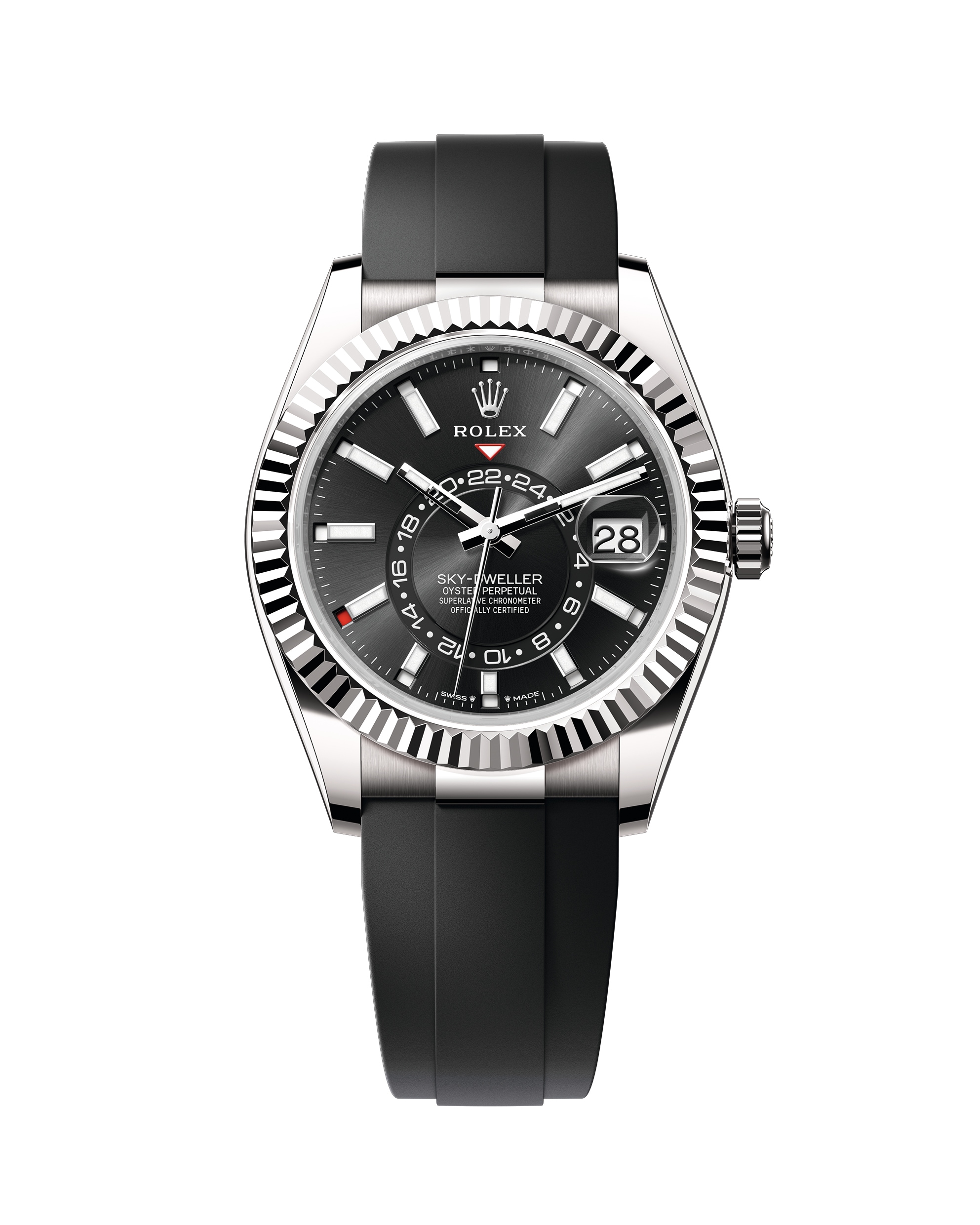 Rolex sky dweller nero cheap