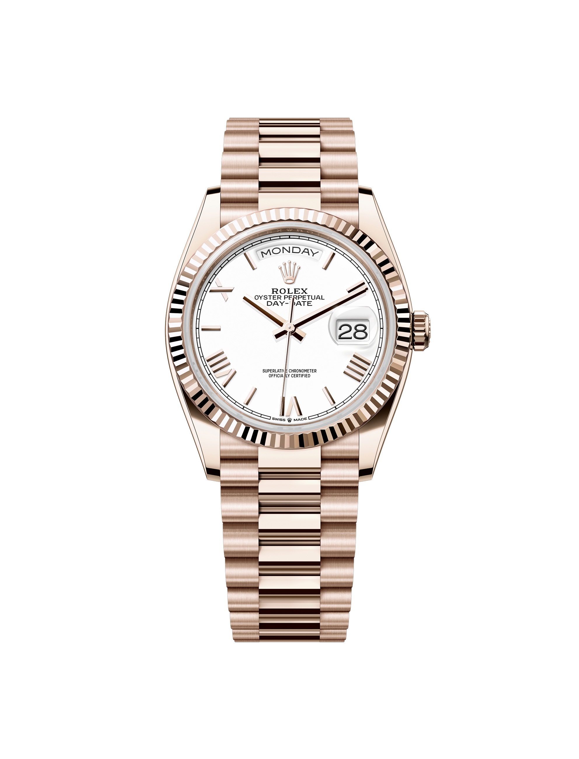 Rolex oyster perpetual day date superlative chronometer officially certified swiss made hot sale