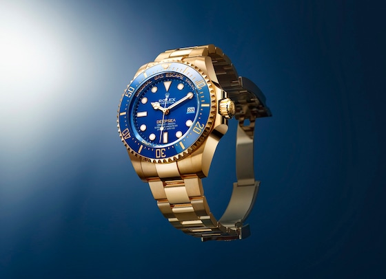 Oyster Perpetual Rolex Deepsea, 44 mm, or jaune