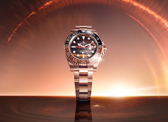 Oyster Perpetual GMT-Master II, or Everose 18 ct 