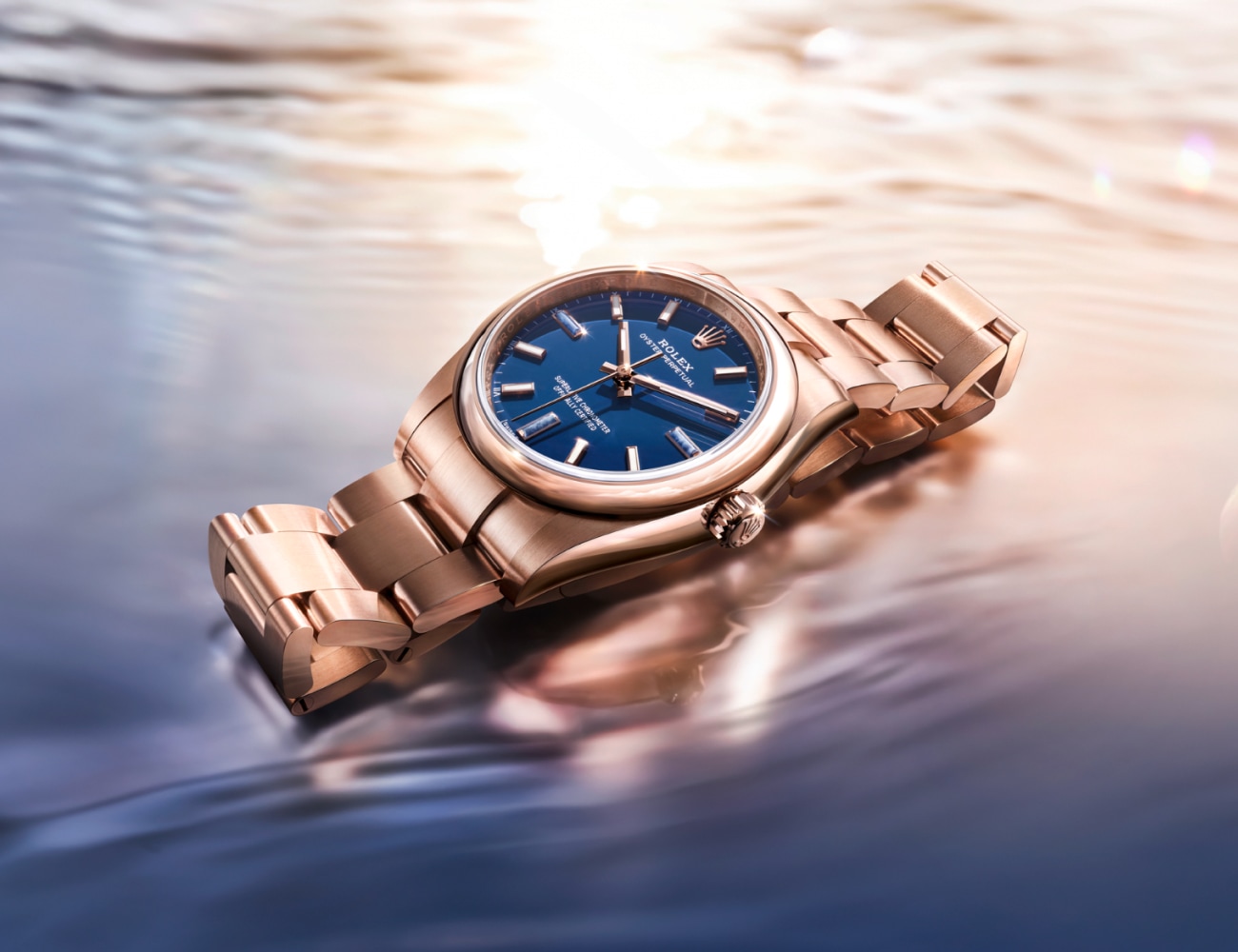 Oyster Perpetual 34, 18 ct Everose gold