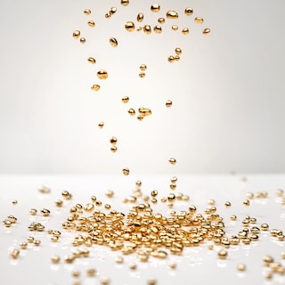 18 ct yellow gold beads