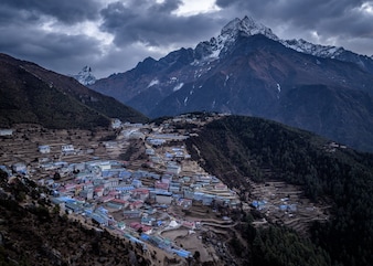 Namche Bazaar is popular with trekkers who use the village for altitude acclimatization and is often seen as the gateway to the high Himalayas. The village is home to Tenzing Norgay’s visitor centre, showcasing the legacy and heritage of the first summit of Everest.