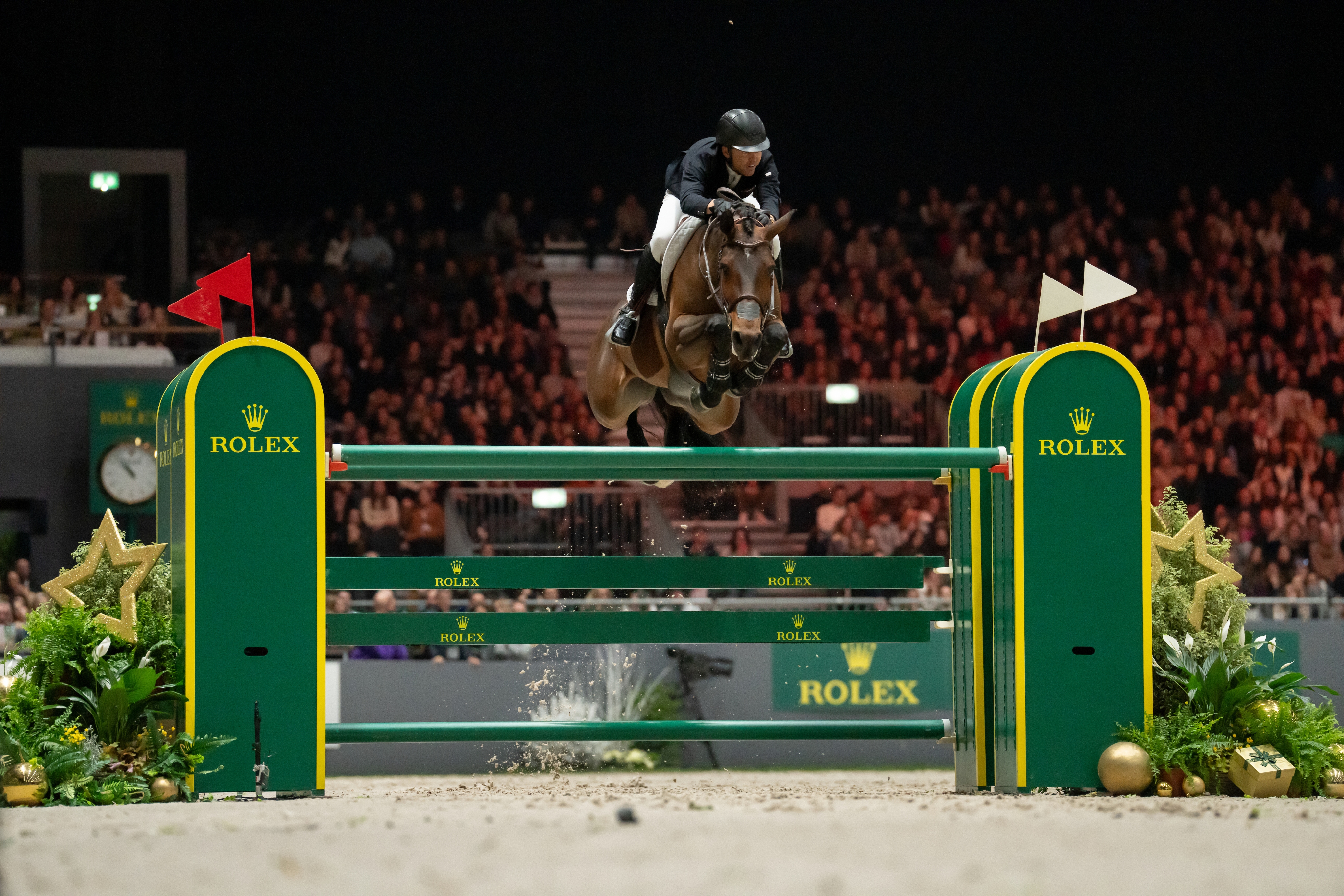ROLEX TESTIMONEE KENT FARRINGTON RIDING TOULAYNA IN THE ROLEX IJRC TOP 10 FINAL AT THE CHI GENEVA 2024