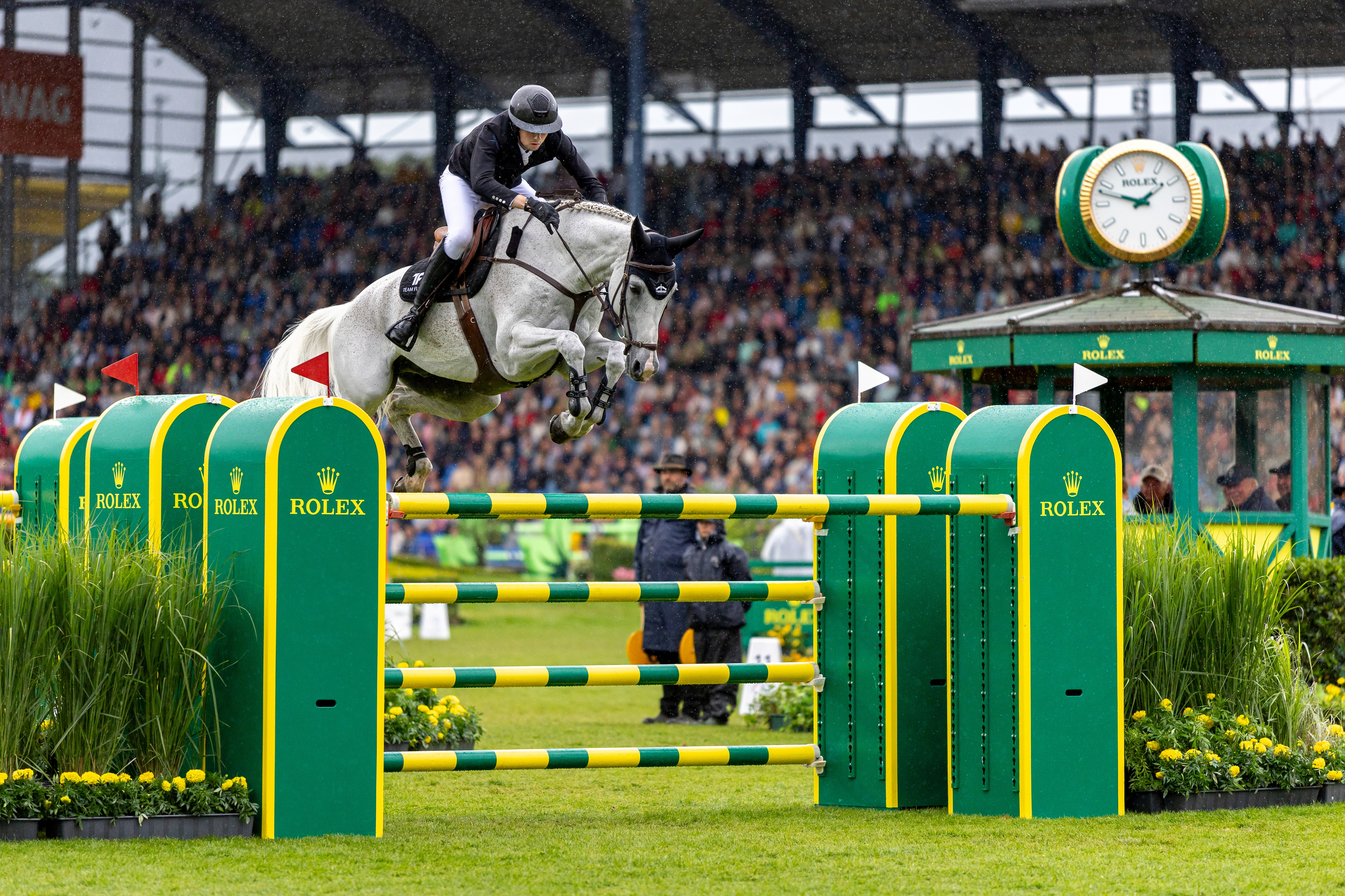 ROLEX TESTIMONEE MARTIN FUCHS RIDING LEONE JEI WINNER OF THE ROLEX GRAND PRIX AT CHIO AACHEN 2025