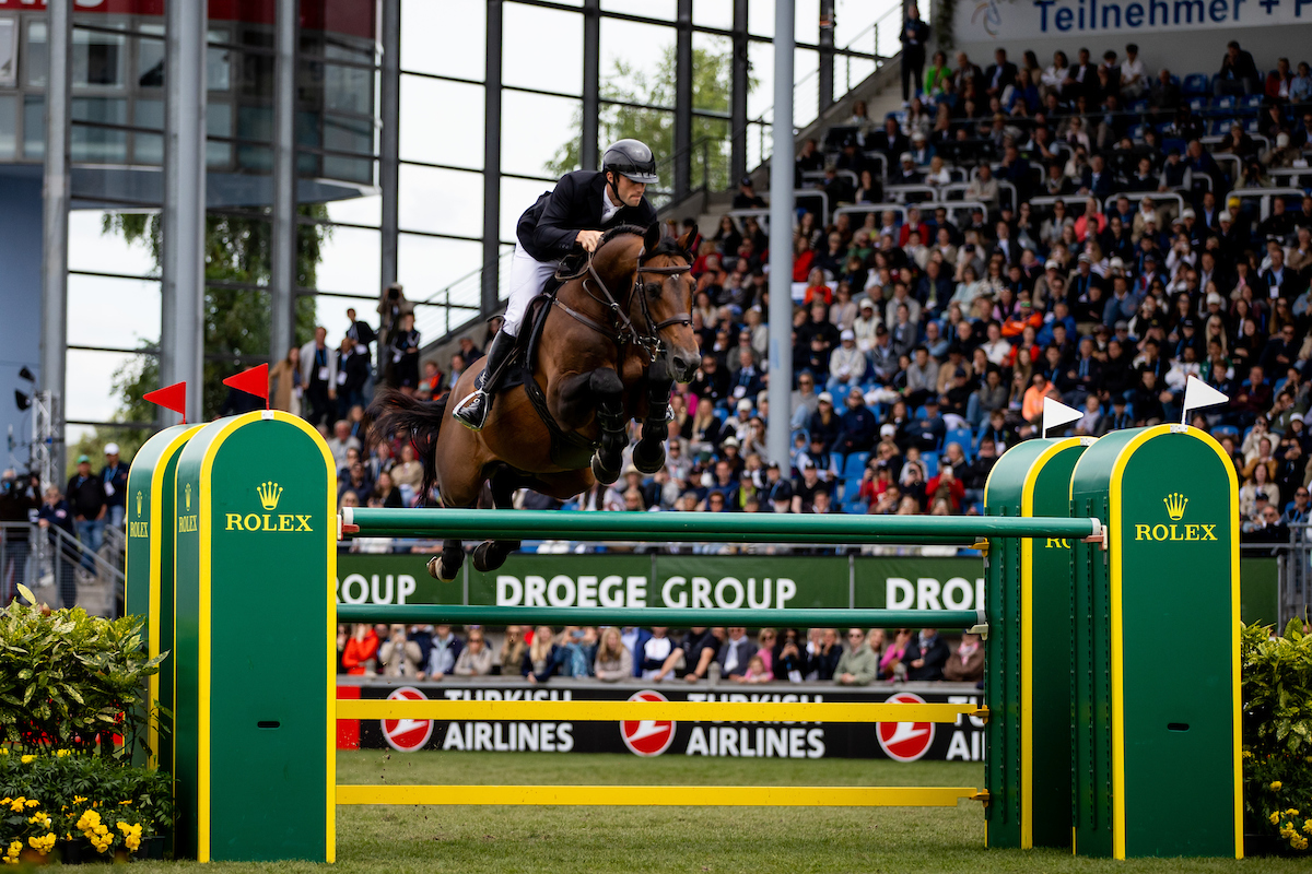 ROLEX TESTIMONEE RICHARD VOGEL RIDING UNITED TOUCH S THIRD IN THE ROLEX GRAND PRIX AT THE CHIO AACHEN 2024