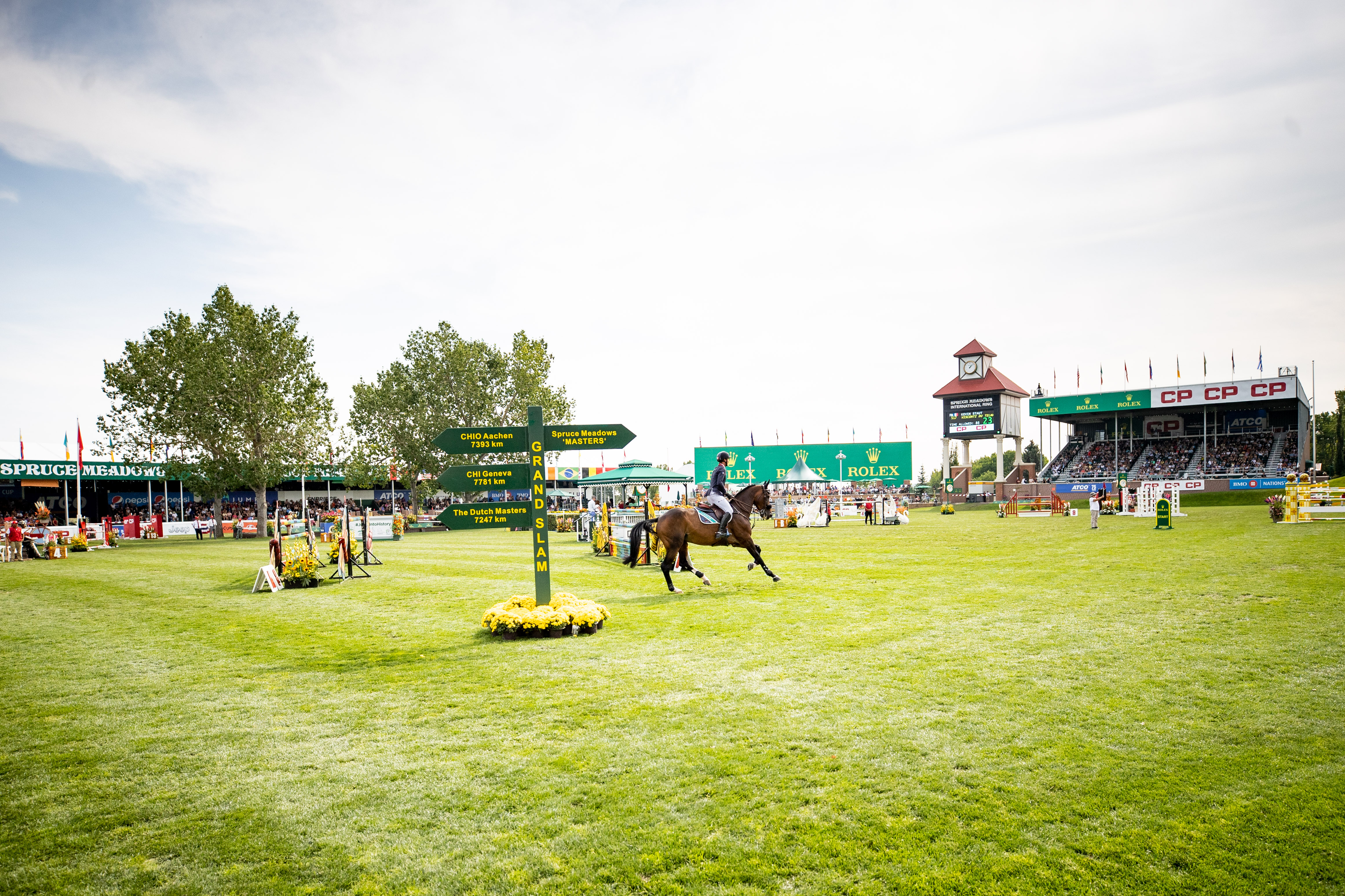 ROLEX TESTIMONEE KEVIN STAUT RIDING VISCONTI DU TELMAN IN THE CP ‘INTERNATIONAL’, PRESENTED BY ROLEX, AT CSIO SPRUCE MEADOWS ‘MASTERS’ 2022
