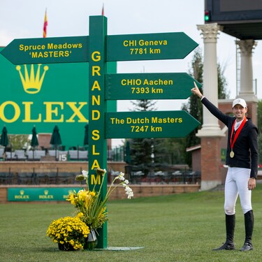 ROLEX TESTIMONEE MARTIN FUCHS WINNER OF THE CPKC ‘INTERNATIONAL’ GRAND PRIX, PRESENTED BY ROLEX,AT THE CSIO SPRUCE MEADOWS ‘MASTERS’ TOURNAMENT 2024