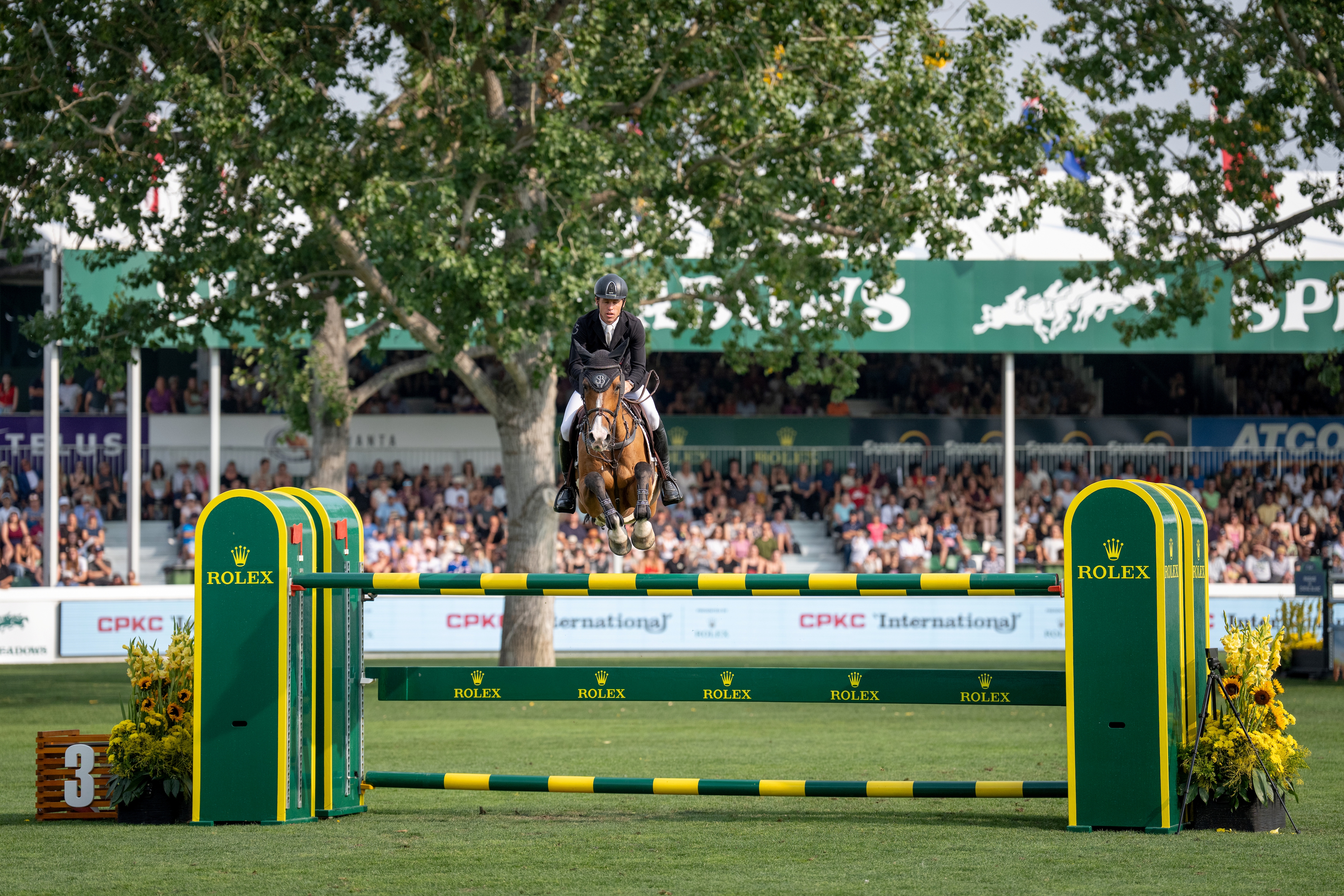 ROLEX TESTIMONEE SCOTT BRASH RIDING HELLO JEFFERSON WINNERS OF THE CPKC ‘INTERNATIONAL’ GRAND PRIX, PRESENTED BY ROLEX, AT THE CSIO SPRUCE MEADOWS ‘MASTERS’ TOURNAMENT 2025