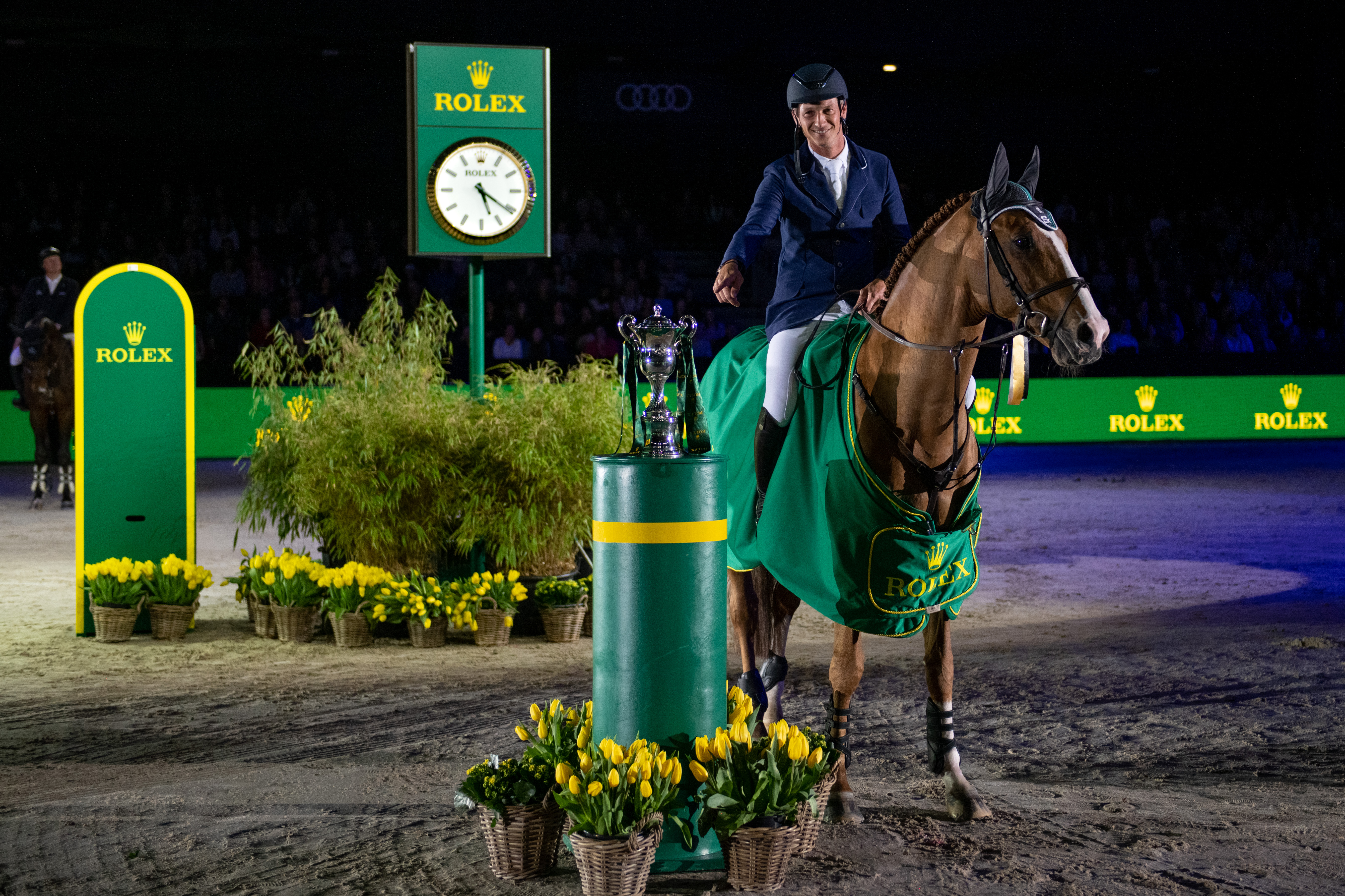 ROLEX TESTIMONEE DANIEL DEUSSER RIDING SCUDERIA 1918 TOBAGO Z WINNERS OF THE ROLEX GRAND PRIX AT THE DUTCH MASTERS 2022