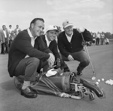 THE BIG THREE, ROLEX TESTIMONEES ARNOLD PALMER, JACK NICKLAUS AND GARY PLAYER