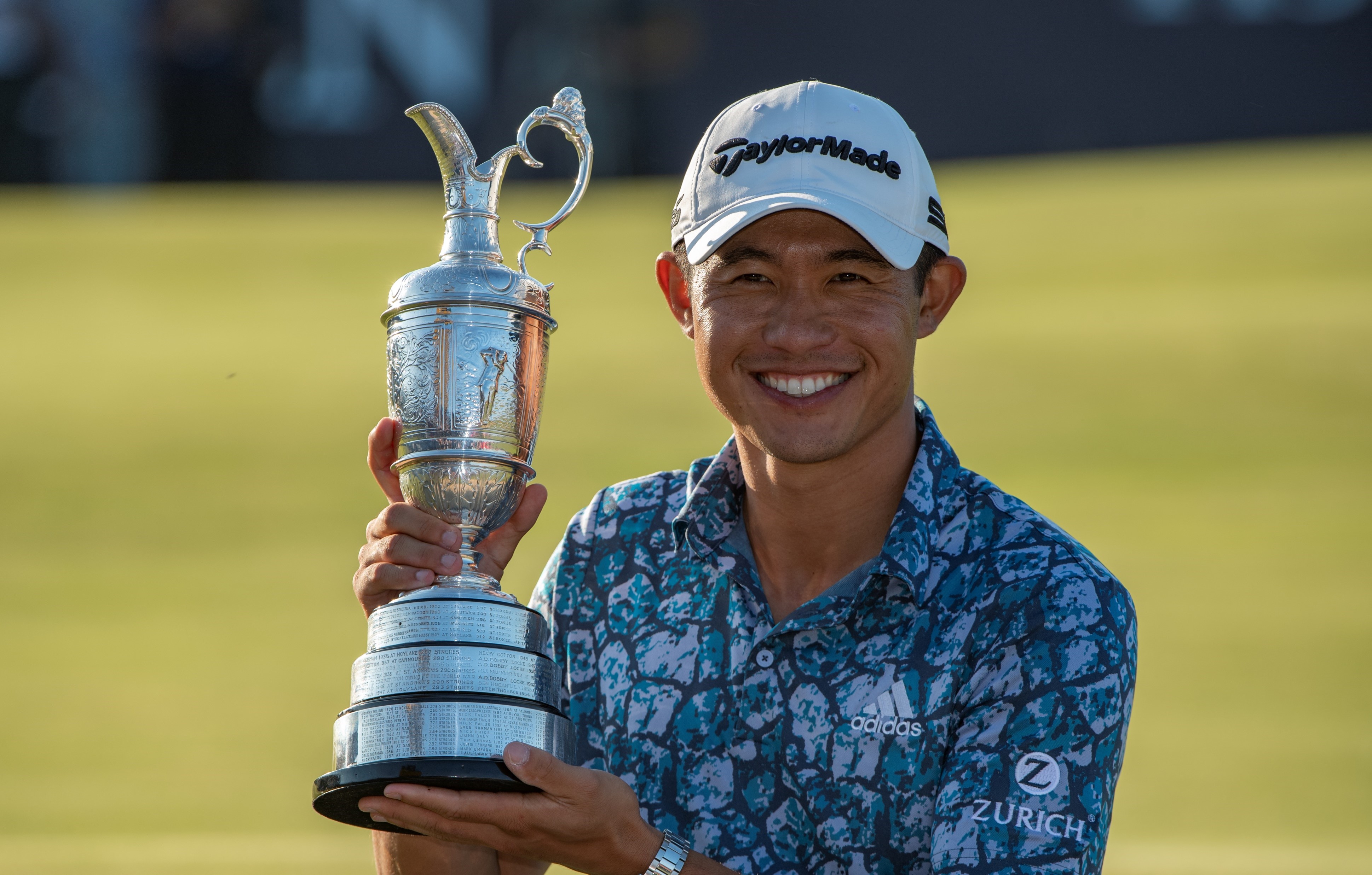 ROLEX TESTIMONEE COLLIN MORIKAWA LIFTS THE CLARET JUG TO CELEBRATE WINNING THE OPEN IN 2021
