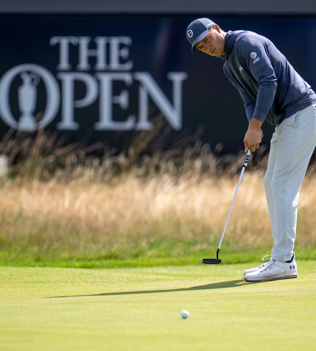 ROLEX TESTIMONEE JORDAN SPIETH HITS A PUTT DURING THE OPEN IN 2023