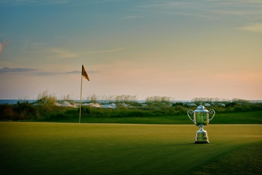 THE WANAMAKER TROPHY AT THE 103RD  PGA CHAMPIONSHIP