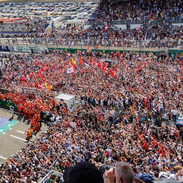 PODIUM CELEBRATIONS FOLLOWING FERRARI’S VICTORY AT THE 24 HOURS OF LE MANS 2023
