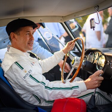ROLEX TESTIMONEE TOM KRISTENSEN BEHIND THE WHEEL AT THE 2019 GOODWOOD REVIVAL