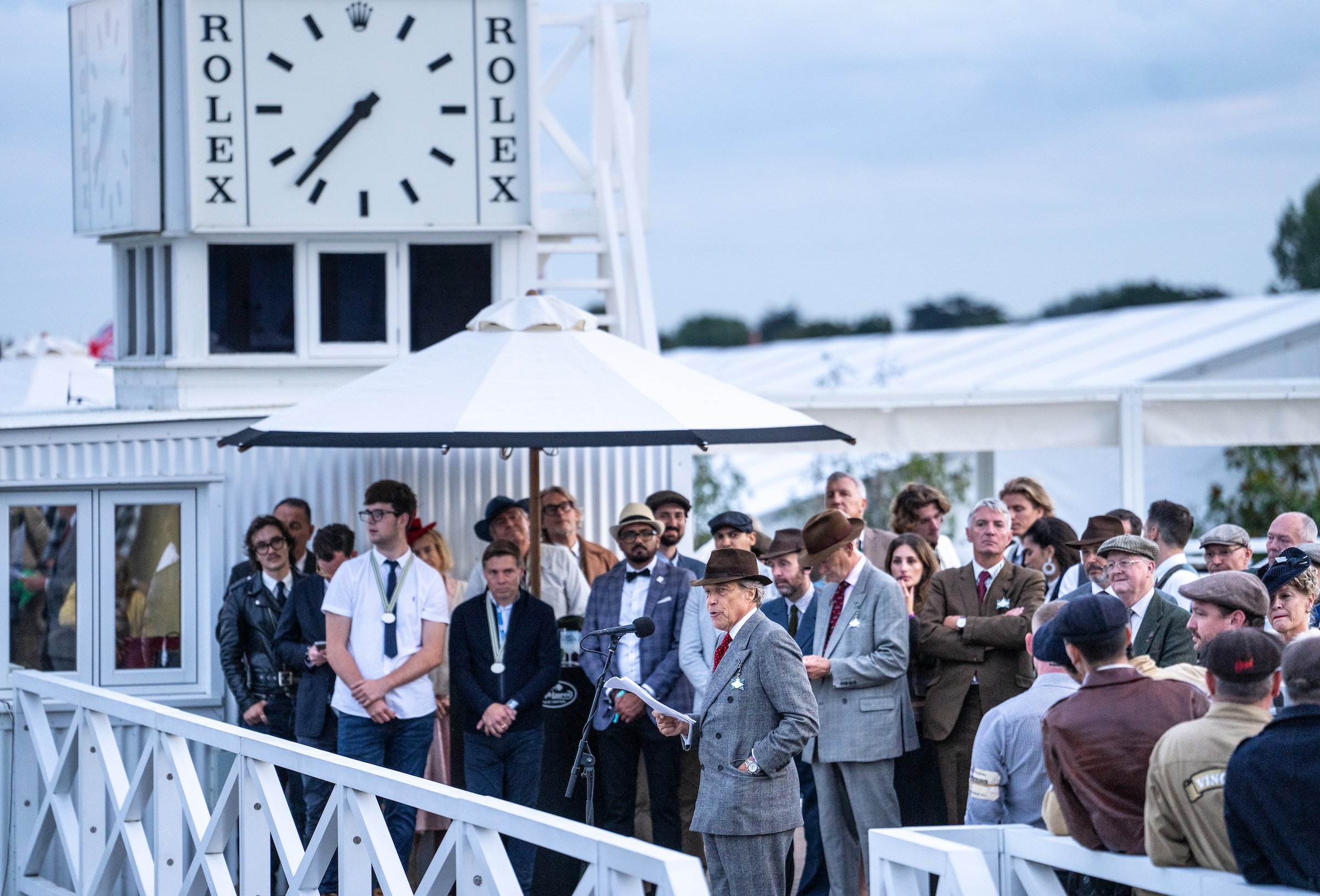 THE DUKE OF RICHMOND BRINGS CELEBRATIONS TO A CLOSE DURING THE DRIVER OF THE MEETING CEREMONY IN 2024
