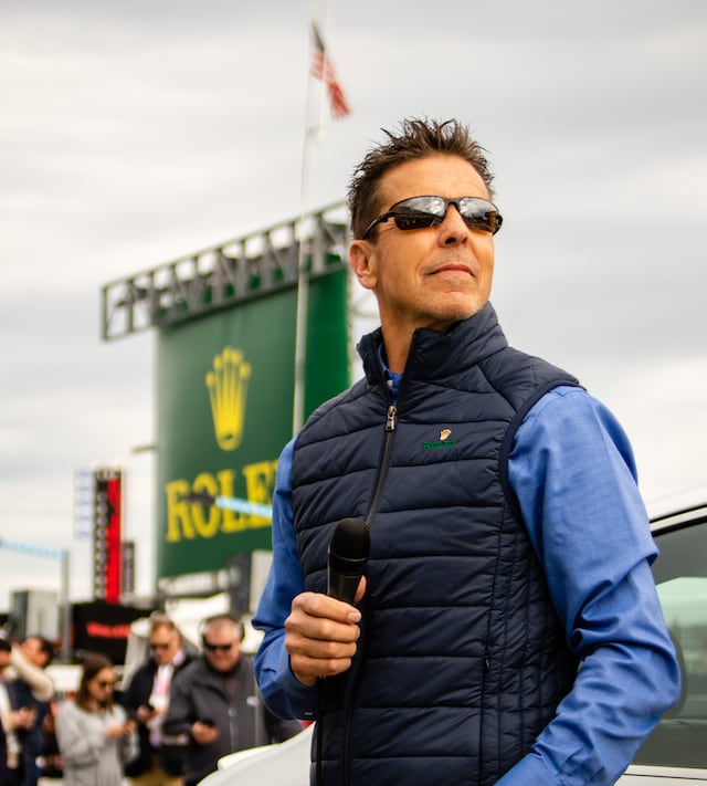SCOTT PRUETT PERFORMING GRAND MARSHAL DUTIES AT THE 2019 ROLEX 24 AT DAYTONA