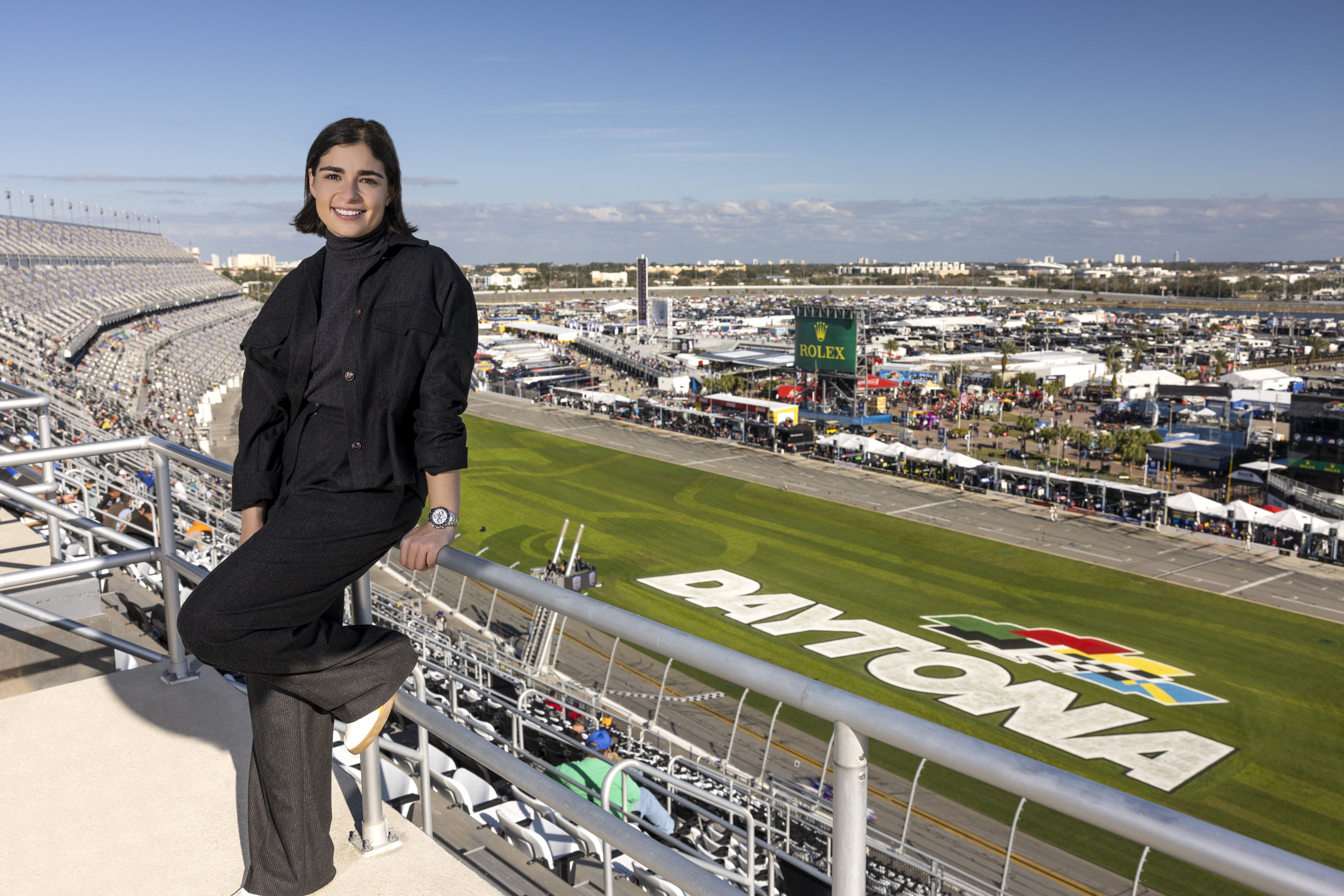 ROLEX TESTIMONEE AND GRAND MARSHAL AT THE 2025 ROLEX 24 AT DAYTONA JAMIE CHADWICK