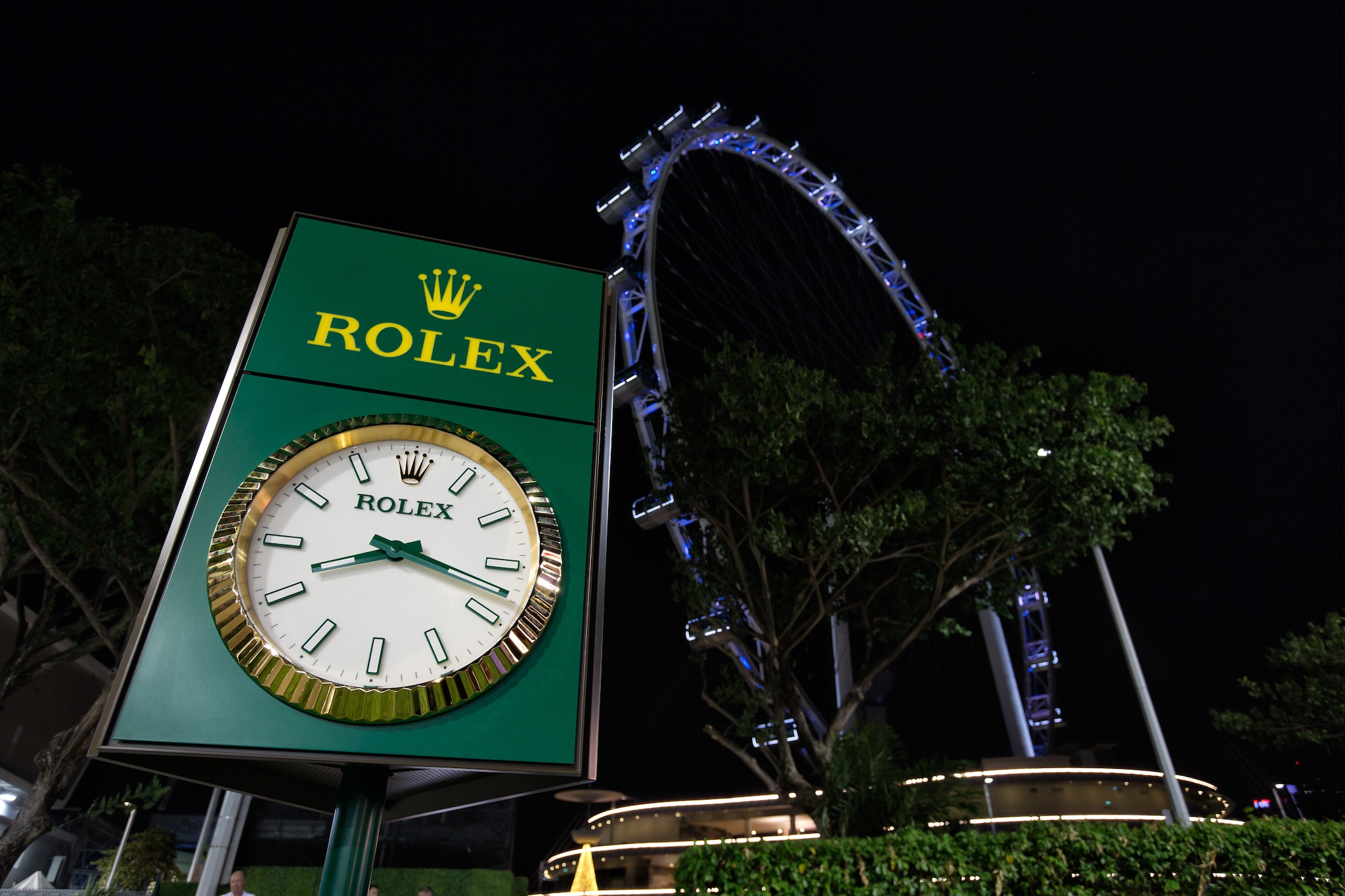 f1 rolex clock