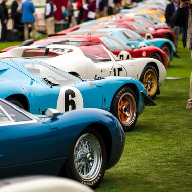 CARS ON DISPLAY AT THE PEBBLE BEACH CONCOURS D’ELEGANCE®