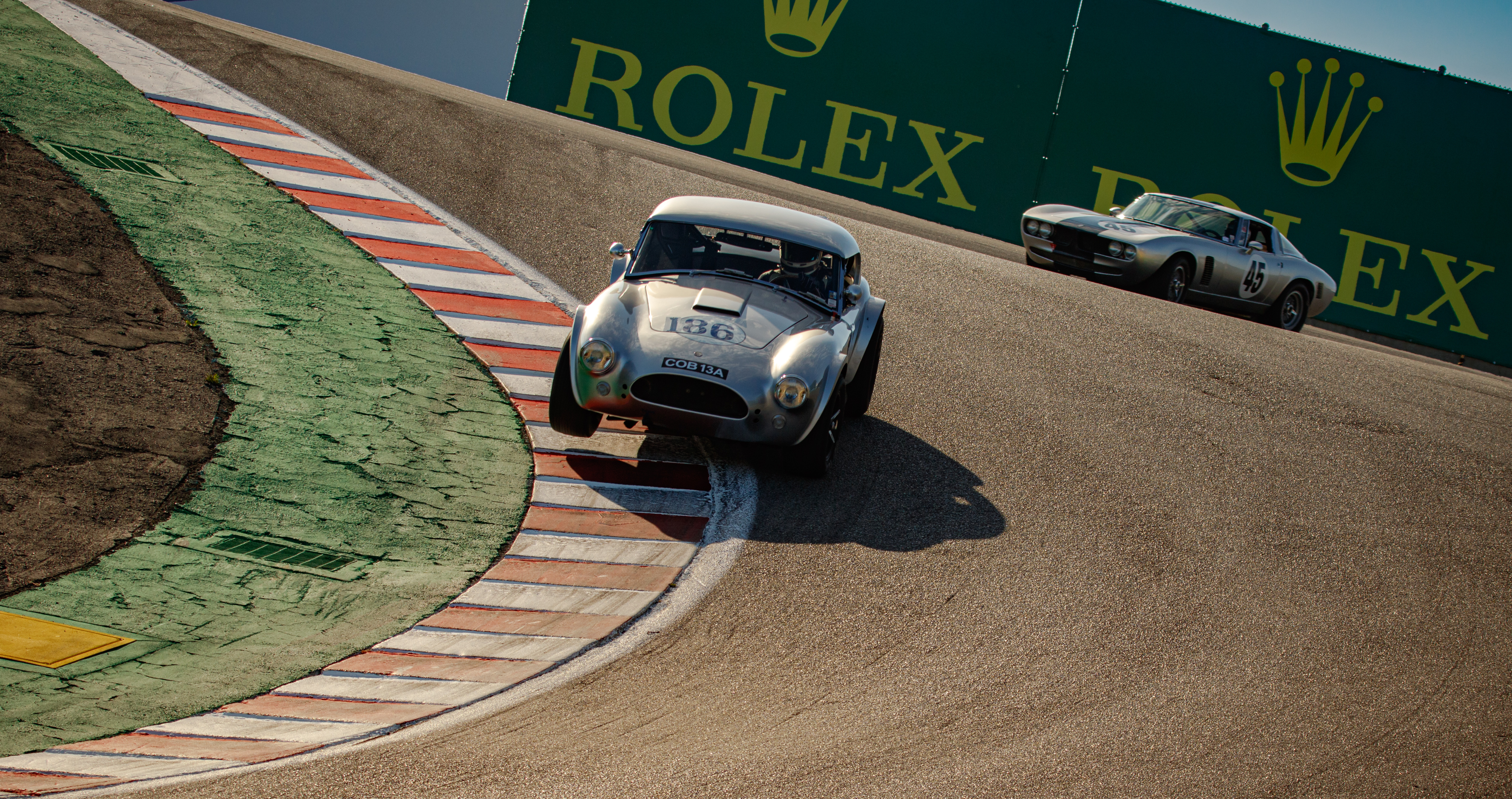 NO. 186, 1964 SHELBY COBRA 289 PUSHING TO THE LIMIT AT THE ROLEX MONTEREY MOTORSPORTS REUNION