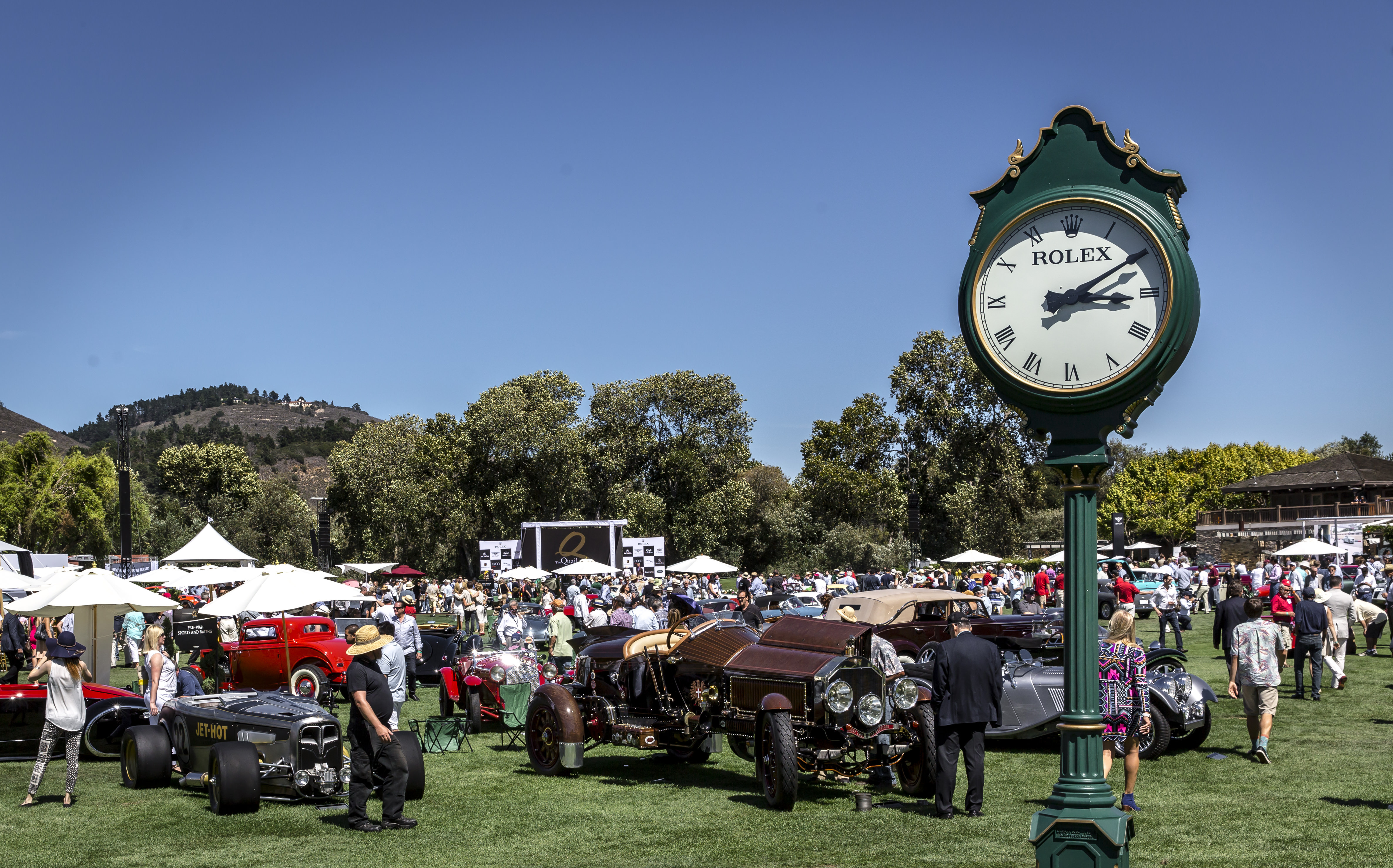 THE PICTURESQUE SCENE AT THE QUAIL, A MOTORSPORTS GATHERING