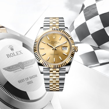 ENGRAVED OYSTER PERPETUAL DATEJUST 41 PRESENTED TO THE WINNER OF BEST OF SHOW AT THE 2022 PEBBLE BEACH CONCOURS D'ELEGANCE® 