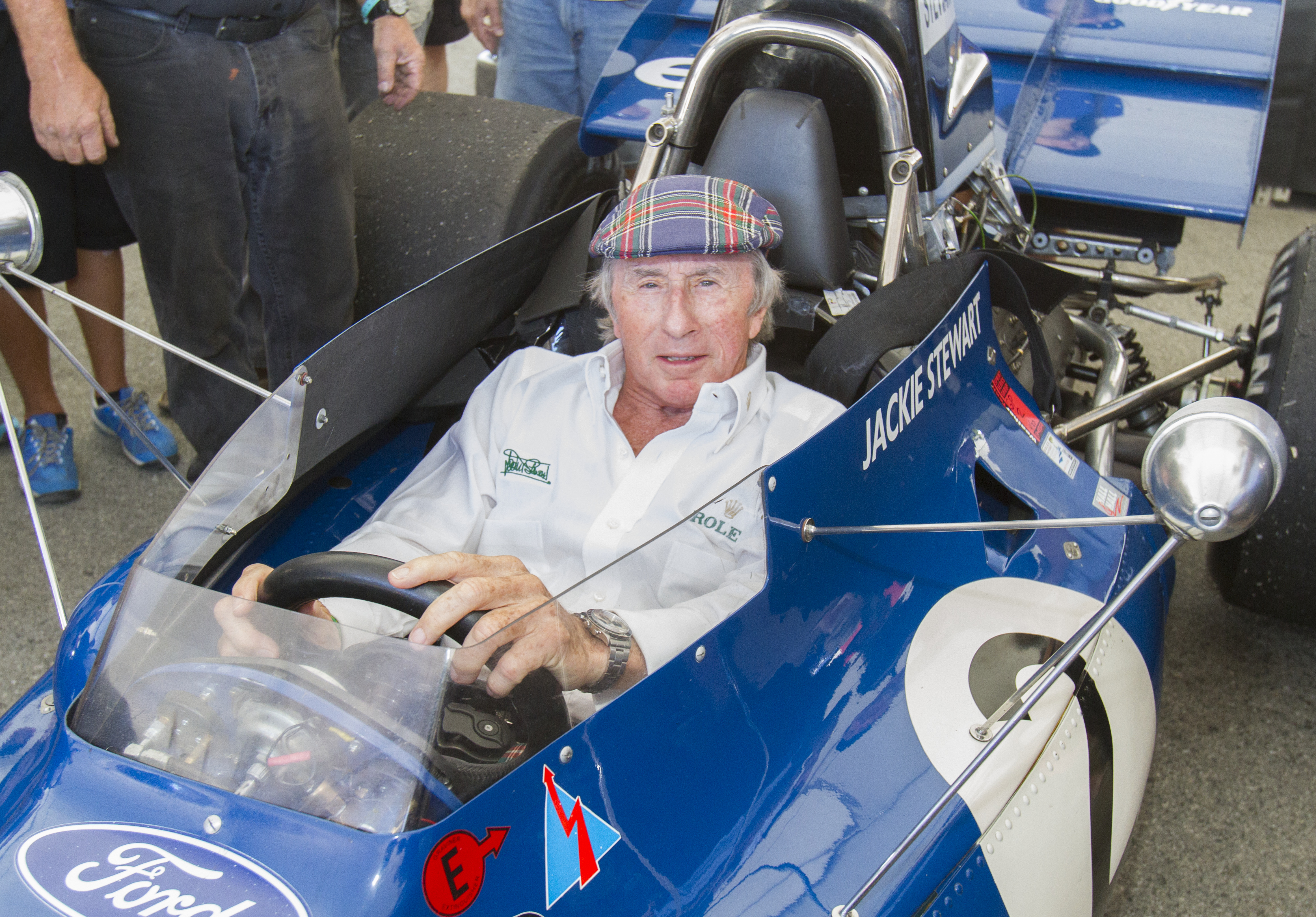 ROLEX TESTIMONEE, SIR JACKIE STEWART, AT THE 2015 ROLEX MONTEREY MOTORSPORTS REUNION