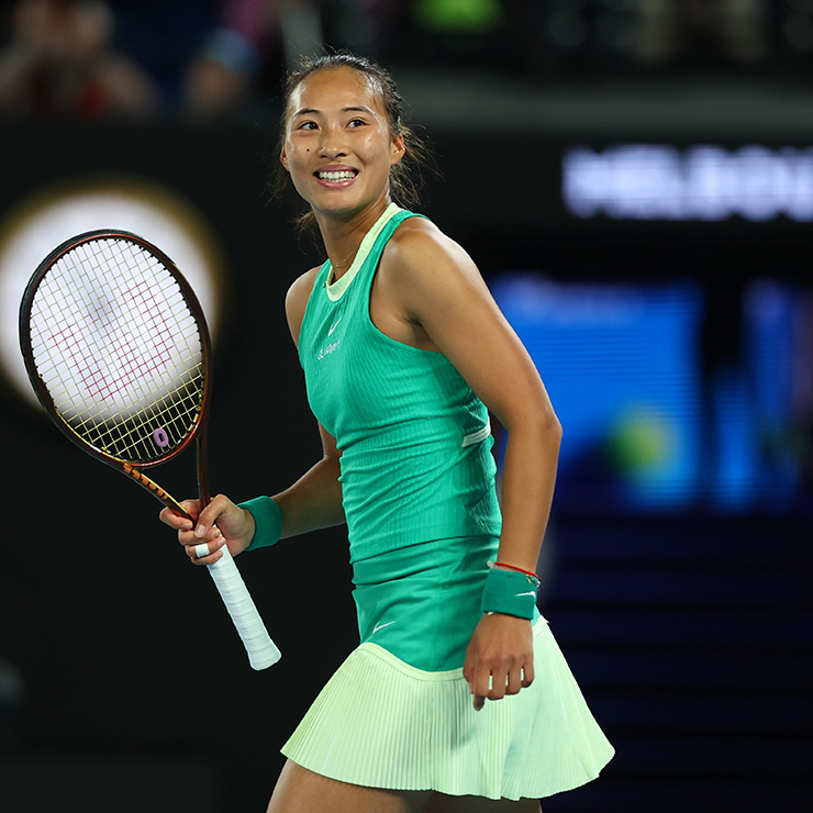 ROLEX TESTIMONEE QINWEN ZHENG EN ROUTE TO THE WOMEN’S SINGLES FINAL AT THE 2024 AUSTRALIAN OPEN