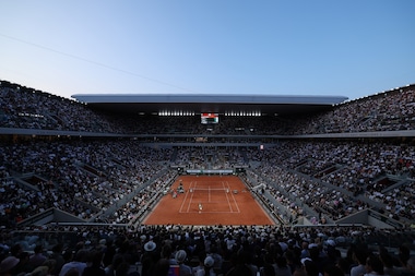 A GENERAL VIEW OF THE PHILIPPE-CHATRIER COURT AT ROLAND-GARROS 2023