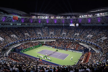 AN INTERIOR VIEW OF QIZHONG STADIUM DURING THE 2019 ROLEX SHANGHAI MASTERS