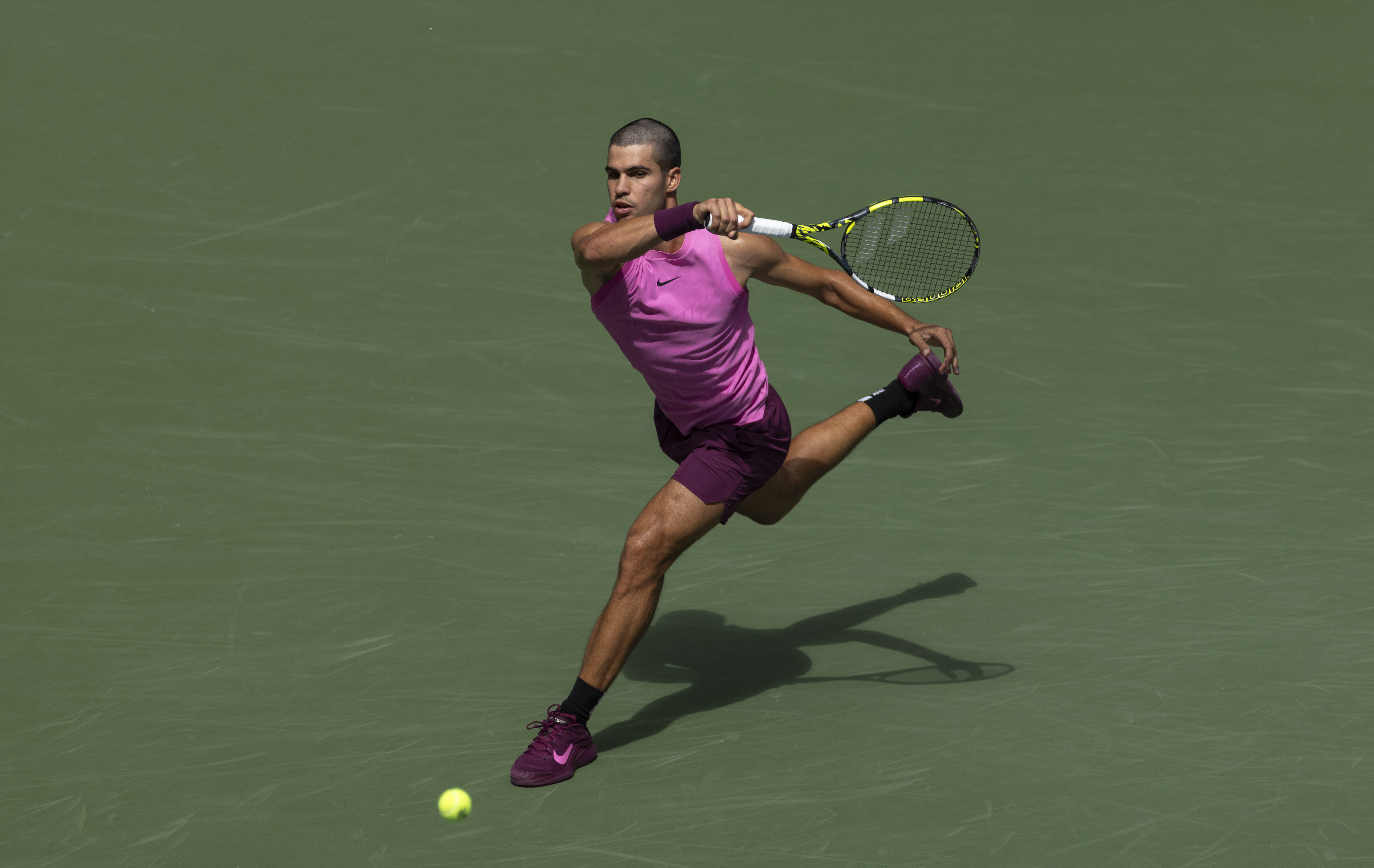 ROLEX TESTIMONEE CARLOS ALCARAZ IN ACTION EN ROUTE TO CLAIMING THE 2025 US OPEN TITLE