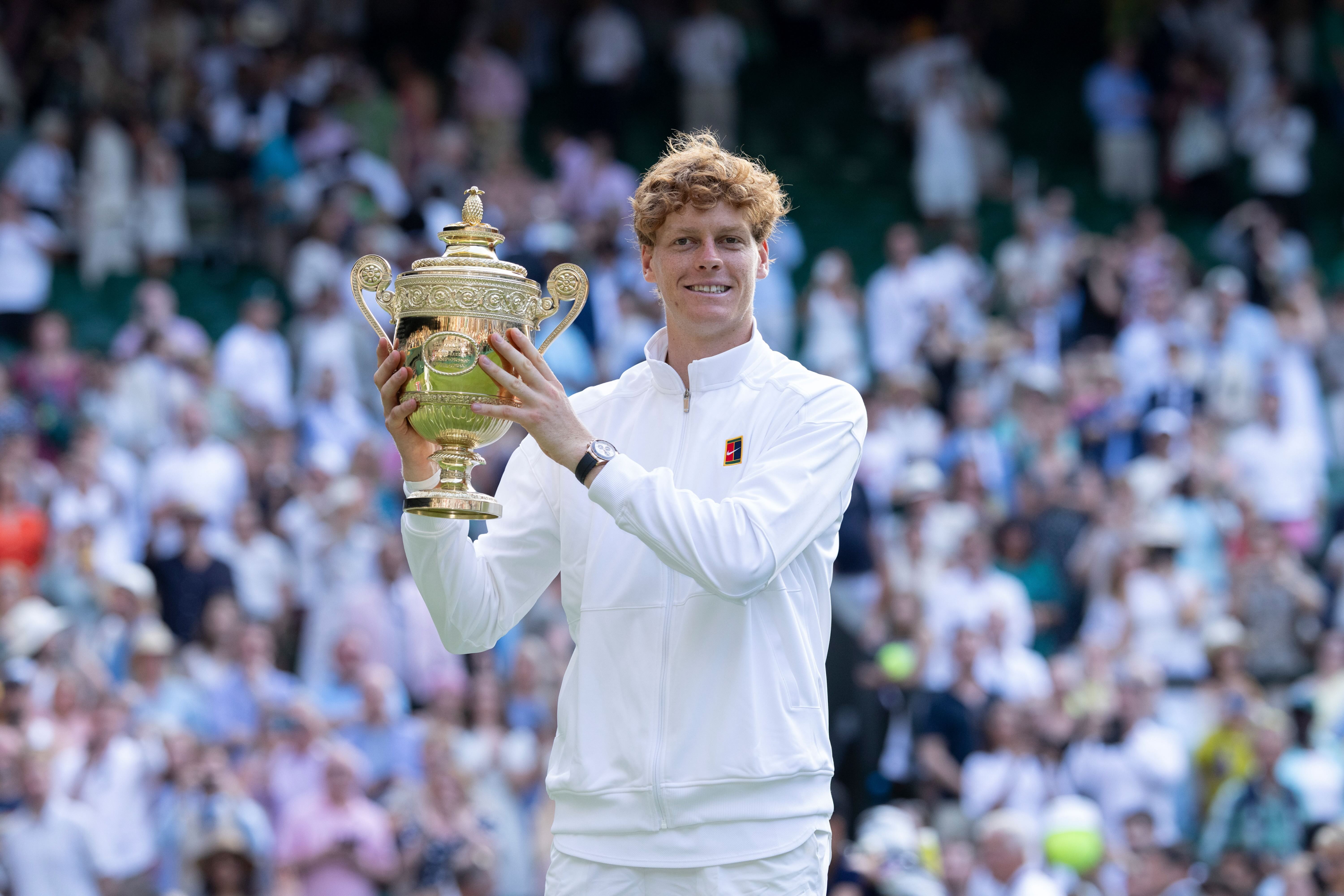 ROLEX TESTIMONEE AND 2025 WIMBLEDON GENTLEMEN'S SINGLES CHAMPION JANNIK SINNER