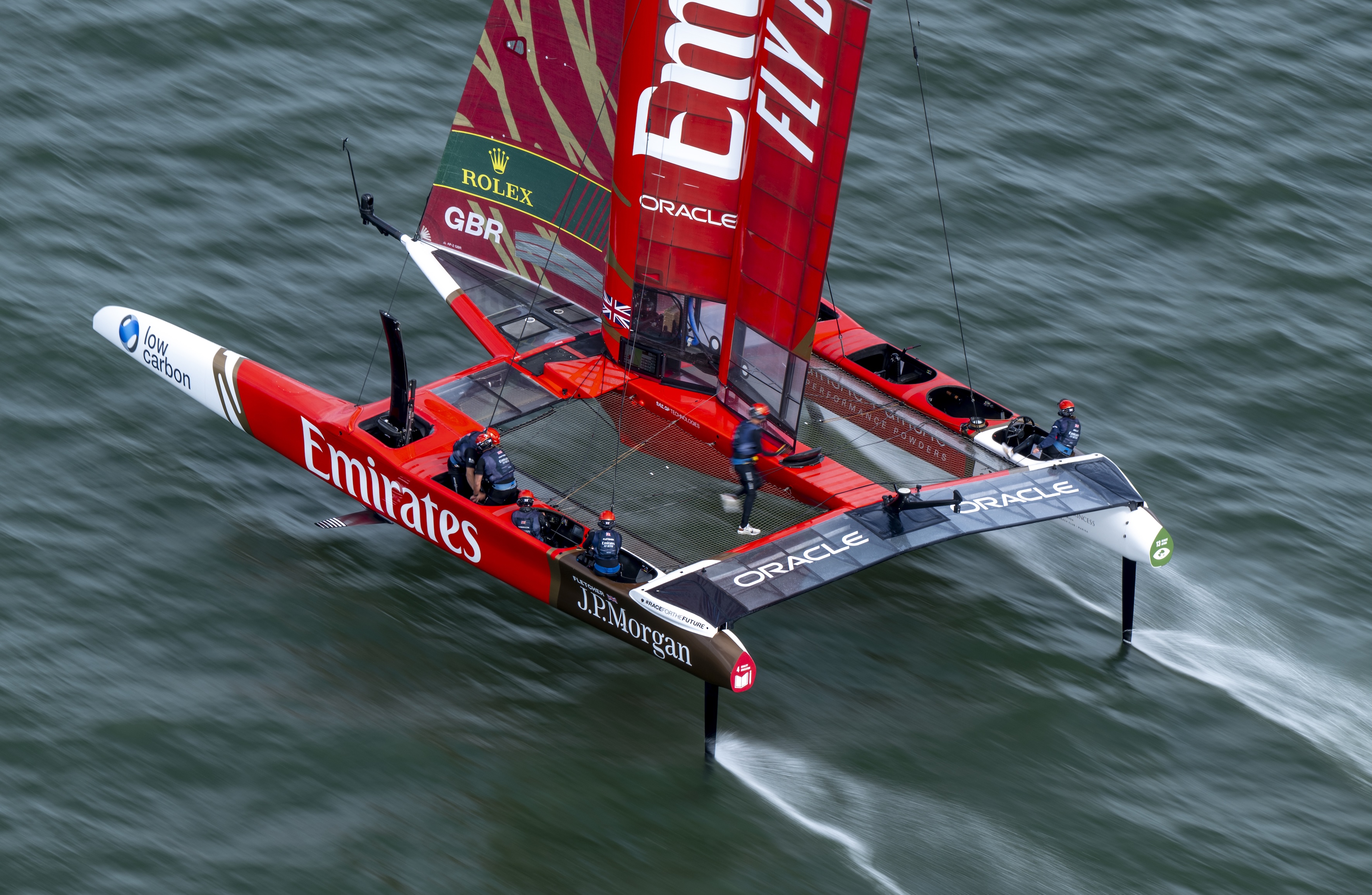 ROLEX TESTIMONEE HANNAH MILLS ON BOARD THE EMIRATES GBR SAILGP TEAM F50